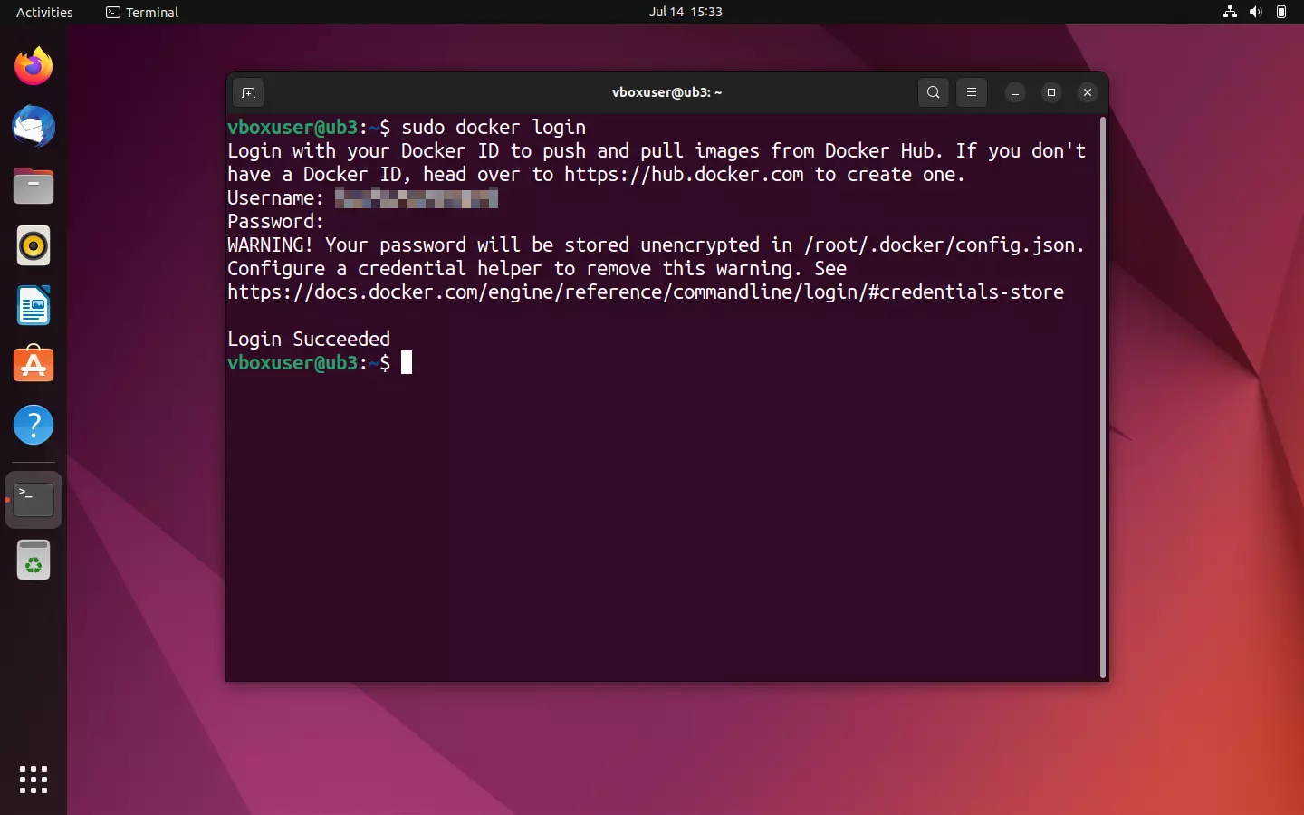 Accede a Docker Hub a través de la terminal Ubuntu Imagen: Accede a Docker Hub a través de la terminal Ubuntu